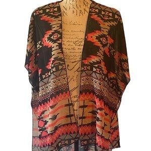 Live4Truth Kimono Size S Southwestern Print